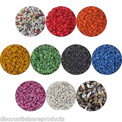 £2.99 • Buy Coloured Aquarium Fish Tank Gravel Stones Substrate - 1/2/5/10/20Kg - UK Brand