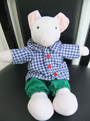 Latitude Pink Pig Blue Check Top Green Trousers Soft Cuddly Toy Next Farm Let  • £19.99