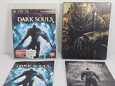 PS3 Dark Souls II Black Armour Edition + Dark Souls / Complete W/Manuals • $64.99