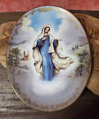 Our Lady Of Medjugorje Mary Plate Bradford Exchange Vintage Visions Of Our Lady • $9