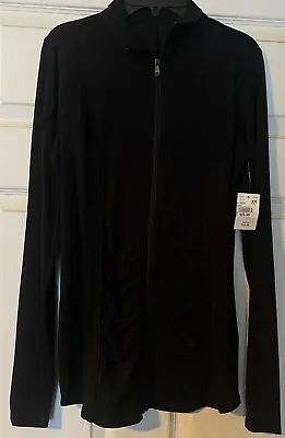 Motherhood Maternity XS Black Zippered Jacket Top New • $15.95