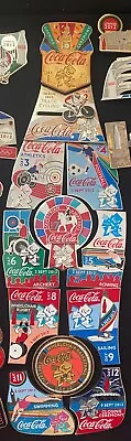 London 2012 Paralympic Coca Cola Puzzle Bottle Set 12 Pin Badge Full Set • £75