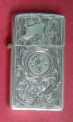 Cellini's Silver Factory Lighter Vintage 800 Silver Zippo Insert Pat. 2517191 • $58.95