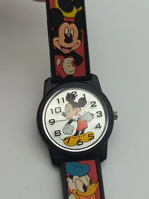 Vintage Disney Mickey Mouse SII SEIKO Watch GOOFY PLUTO DONALD DC1512 • $35