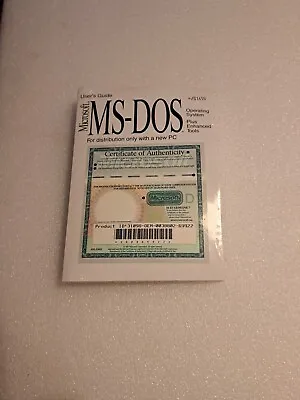 Microsoft - MS-Dos V6.22 On 4 X 3.5  Floppy Disks New And Sealed - Retro Manual • £49.99