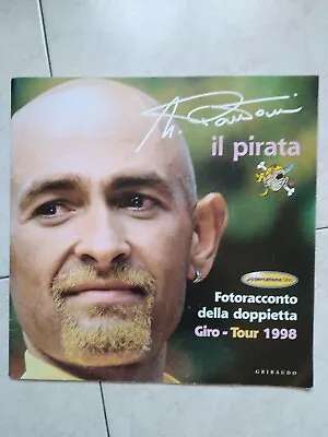 Photo Account Frame Pantani Mercatone Double Tour Plus 1998 Cm 30x30 • £51.36