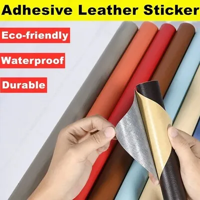 Self-adhesive Faux Leather Repair Kit Tape Sofa Couch Bike Car Seat Patches • $28.49