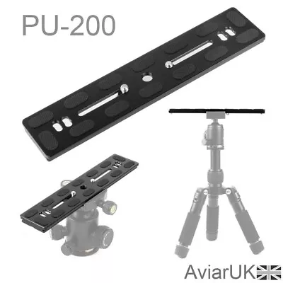 PU-200 Camera Tripod Quick Release Plate Adapter For Arca Swiss Benro Ball Head • £10.99