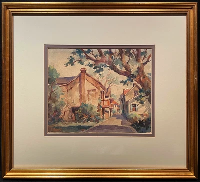 $400 • Buy Wonderful John Cuthbert Hare (1980-1978) Watercolor Of St. Augustine, Florida