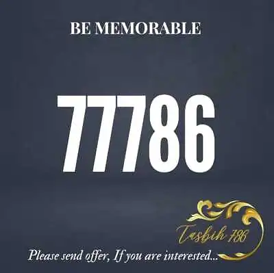 £4.99 • Buy 77786 Vip Gold Business Easy Memorable Exclusive Sim Phone Number Cheap