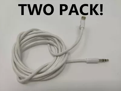 TWO PACK Genuine Beats By Dr. Dre 3.5mm Aux Cable W/o Volume Control - WHITE • $4.99