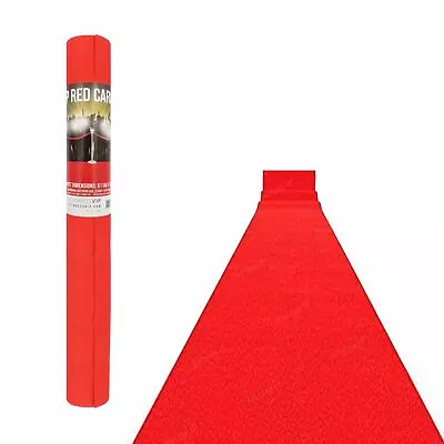 15ft Hollywood VIP Red Carpet Aisle Prom Night Party Floor Runner Decoration • £9.39