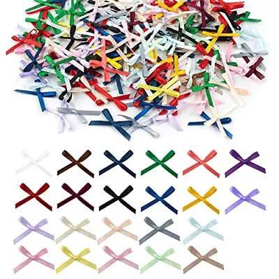 200 Pack Mini Satin Ribbon Bow Ties For DIY Crafts Scrapbooking Embellishment • $12.70