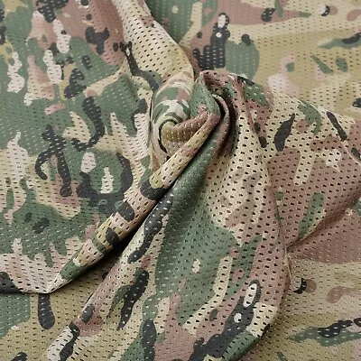 Deep Multicolored Pattern Camouflage Net Mesh Fabric Cloth • $7.99