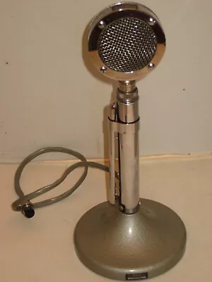 Astatic D-104 Microphone W/T-UG8 Stand: PTT Non-amplified TESTED Good! • $40