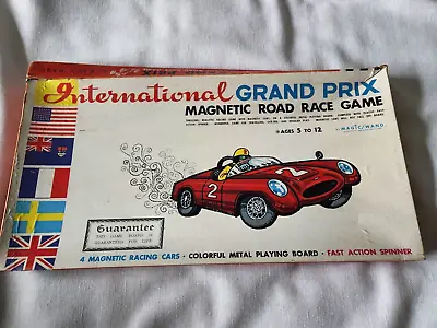 International Grand Prix Magnetic Road Race Game 1964 By Magic/Wand Vintage • $16.99