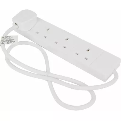 STATUS Multi Plug Extension | 4 Socket Extension Cable | 1m Extension Lead | 4W • £5.99