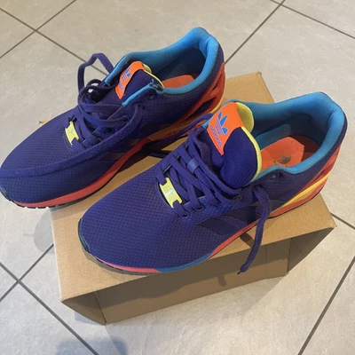 £20 • Buy ADIDAS TORSION TRAINERS UK Size 9 (Blue & Orange)