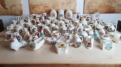 £95 • Buy Job Lot Of Vintage Crested China,Coronet Gemma Arcadian Goss Wilton, Collectable