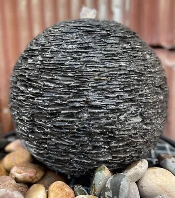 Slate Sphere Water Feature Diameter  70cm 60cm 50cm 40cm • £350