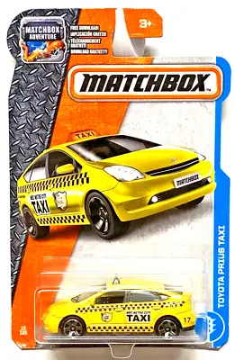 2017 Matchbox Toyota Prius Taxi Yellow 15/125 Excellent Card IN PROTECTOR • $15.98