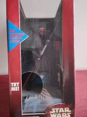 STAR WARS: DARTH MAUL ELECTRONIC TOOTHBRUSH HOLDER Light Up Sabre. Unopened • £12.95