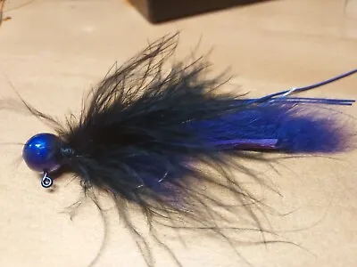 3/8oz Purple/Black/Purple Marabou Twitching Jig *All Species Freshwater*  • $4.99