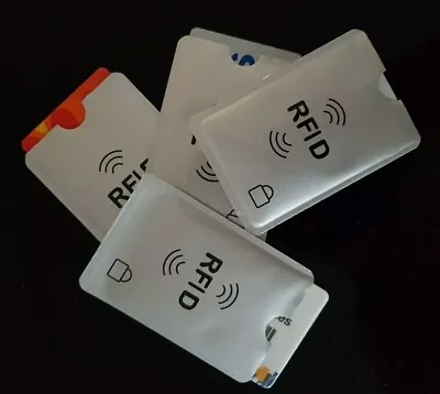 5 X RFID Blocking ID Credit Card Protector Sleeve Holder Cover - AU STOCK • $3.10