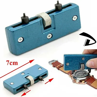 £3.39 • Buy Adjustable Screw Watch Back Case Opener Wrench Tool Repair Cover Remover Set Kit