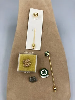 Collection Of 5 Various Vintage 4-H Club Pins • $10