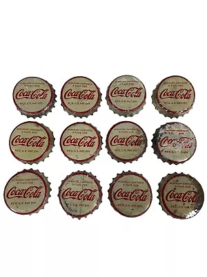 Vintage Coca Cola Cork Lined Bottle Caps 6 Oz LOT Of 12 • $10
