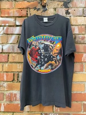 1989 Molly Hatchet Lightning Strikes Twice Album Vintage T-shirt Unisex KH2466 • $16.99