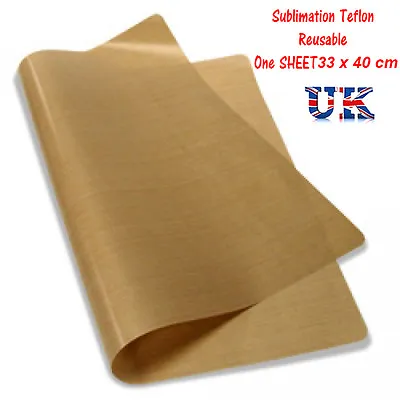 £5.99 • Buy HEAT PRESS SHEET  - PTFE Teflon Reusable FREE Postage / For Sublimation
