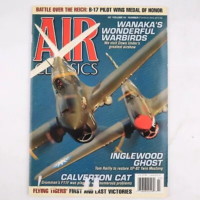 Air Classics Magazine July 2008 Vol.44 #7 Xp-82 Twin Mustang • $8.88