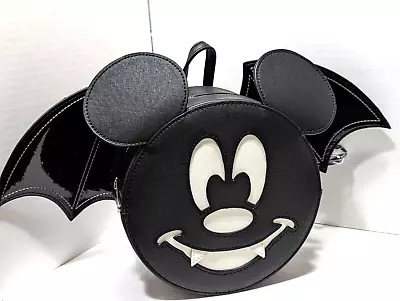 Mickey Vampire Bat Convertible Loungefly Disney Crossbody Mini Backpack Bag • $89.99
