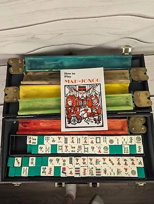 Vintage Mah Jong Set Mahjong Set  • $89