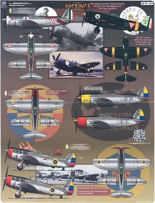 Aztec Decals 1/48 JUICY JUGS LATIN AMERICAN P-47D THUNDERBOLT FIGHTERS • $23.99