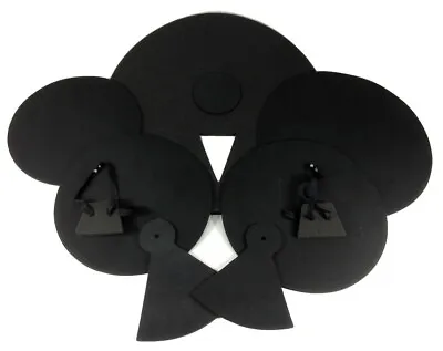 $34.99 • Buy B-Stock 9 Piece DRUM PRACTICE PADS Set Silent Black Foam Quiet 9-pcs Covers 