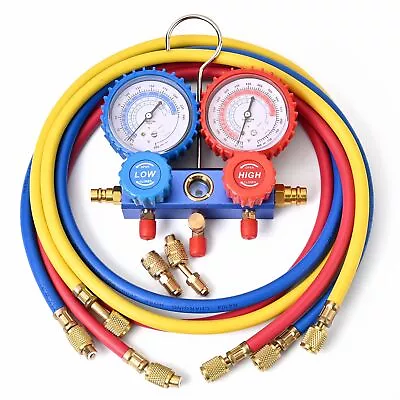 3 Way Manifold Gauge R410a R22 Air Conditioner A/C Diagnostic Detection Tool • $39.90