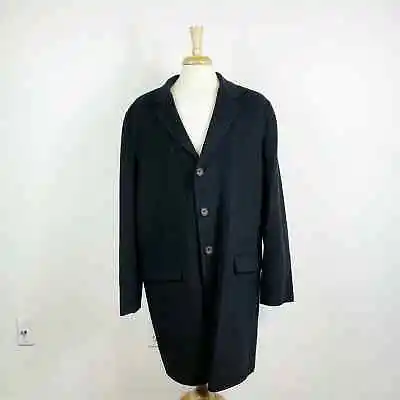 Vince NWT Men's Black Cashmere Slim Fit Car Coat XL • $425