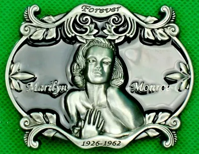 Belt Buckle  MARILYN MONROE FOREVER  Fit 4 Cm Wide DIY Custom Metal Casting. • $29.95