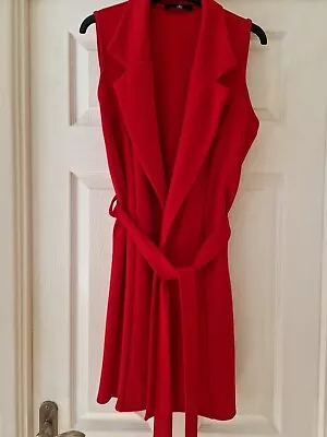 Misguided Wrap Dress Red Size 12 • £4