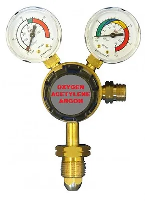 Parweld Sirocco Welding Regulator Single Stage 2 Guage Acetylene Argon & Oxygen • £34.95