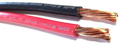 8 Gauge Wire Red & Black 5 Ft Each Primary Awg Stranded Copper Power Remote Usa • $15.92