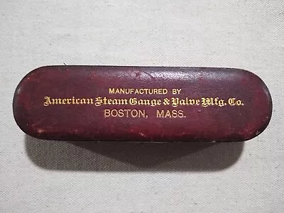 Vintage American Steam Gauge & Valve Boston Mass. With Case • $185