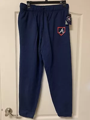 Men’s Atlanta Braves Base Majestic Fleece Pocket Sweatpants - XL - MSRP $50 • $34.99