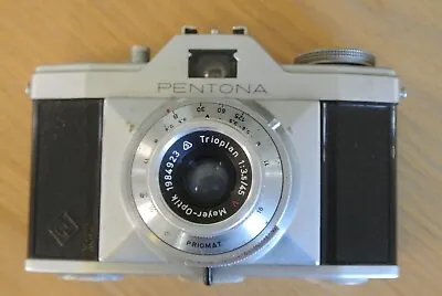 Pentacon Pentona II 35mm Camera 1960s  Meyer-optik Trioplan Lens • £28.99