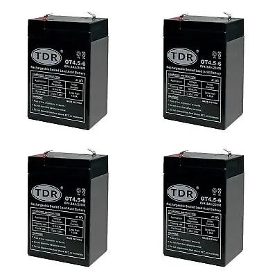 4x 6V AGM Deep Cycle Battery SLA Sealed UPS APC Alarm Toy Replace 4Ah 4.5Ah • $80.06