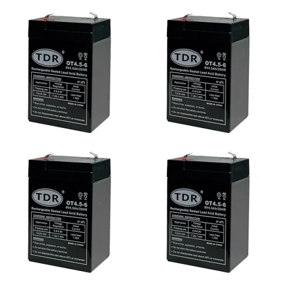 4x 6V AGM Deep Cycle Battery SLA Sealed UPS APC Alarm Toy Replace 4Ah 4.5Ah • $80.06