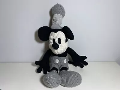 Disney Parks Mickey Mouse Crochet Knit Steamboat Willie Plush 22  Stuffed Animal • $27.50